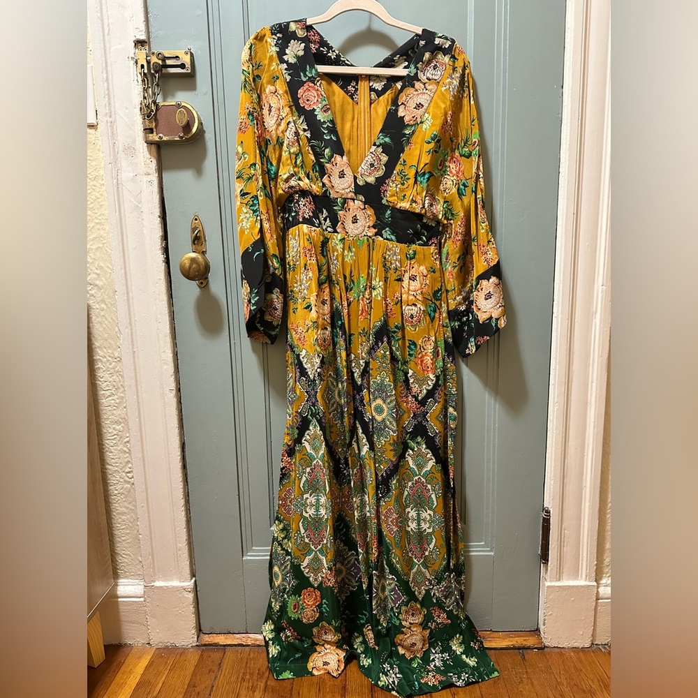 Anthropologie Floral Maxi Dress